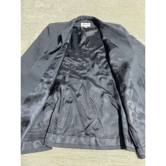 Vintage BARAMI Blue Lined Blazer Women's Size 4 Made in USA Fitted 4 Buttons - Picture 9 of 12